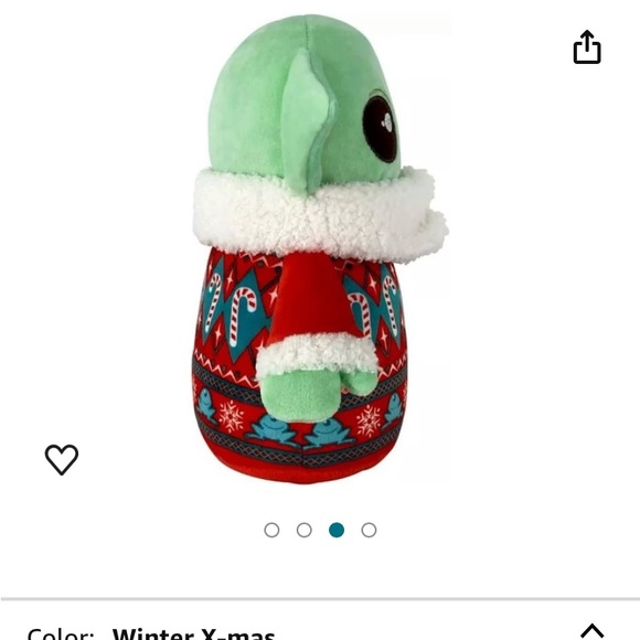 Star Wars Grogu Mandalorian Child 8” Holiday Baby Yoda Christmas Plushie Toy - Picture 5 of 5